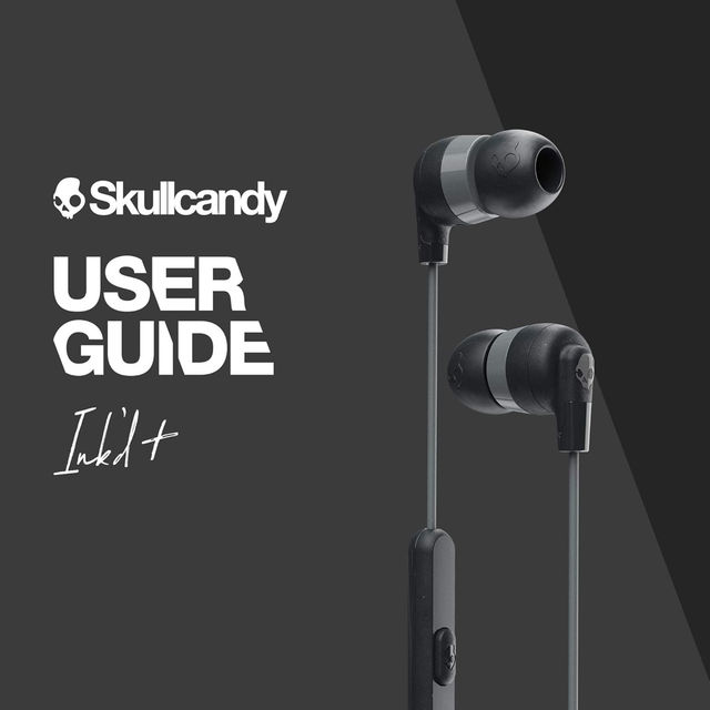 Skullcandy Ink'd+ In-Ear Wired Earbuds,Microphone, Works with Bluetooth Devices and Computers-Black(3.5 mm Jack)