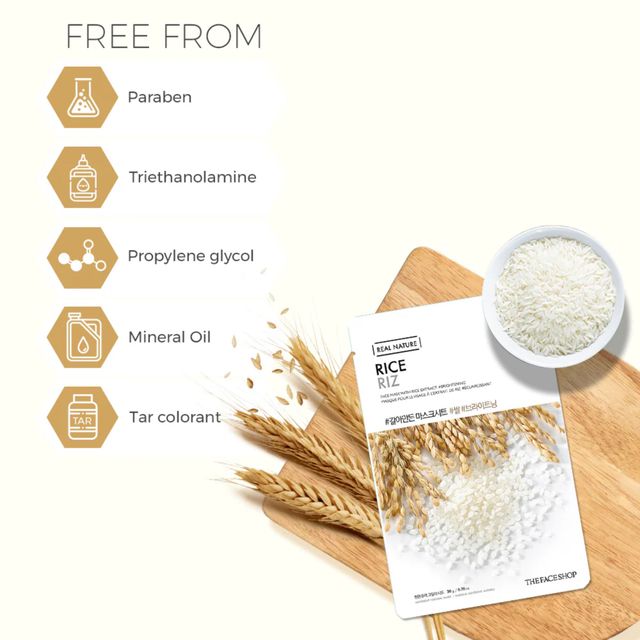 The Face Shop Real Nature Rice Face Mask (Rice)