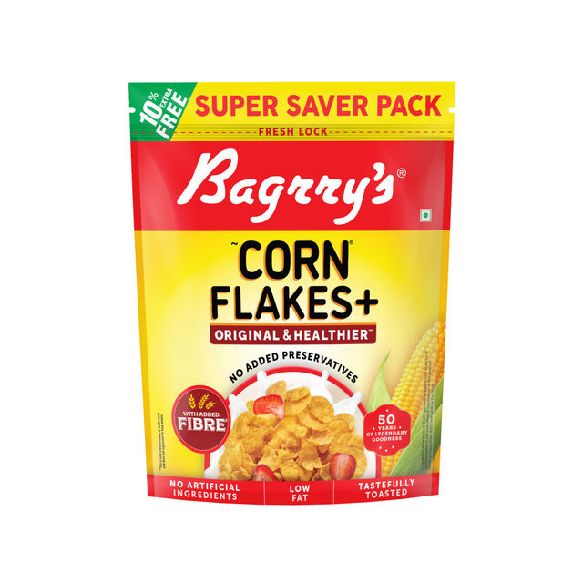 Bagrrys Corn Flakes Plus Original Healthier - Added Fibre