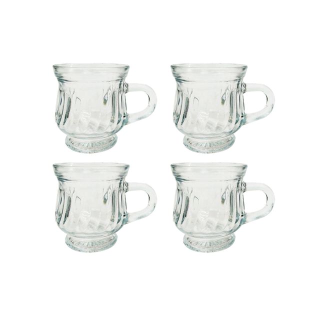 BAY6 Glass Tea Cup 100 ml - (4pc)