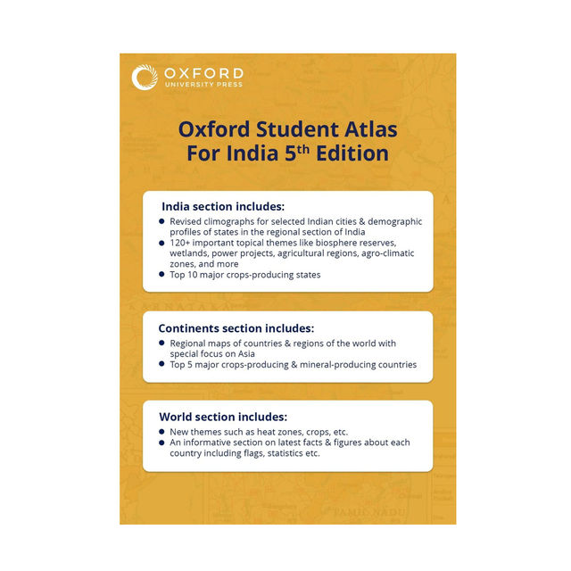 Oxford Student Atlas for India | 5th Edition | For UPSC and Competitive Exams