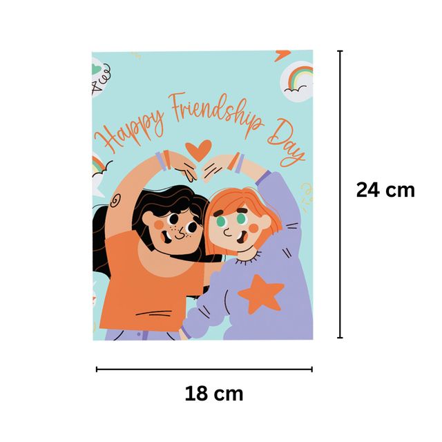 Mad Over Print Girls Friendship Day Card