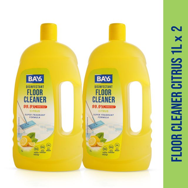 BAY6 Disinfectant Floor Cleaner | Citrus | Pack of 2