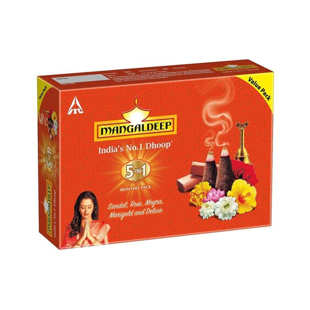 Mangaldeep 5 In 1 Wet Dhoop - Bambooless Incense