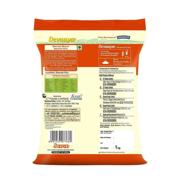 Daawat Devaaya Biryani Basmati Rice