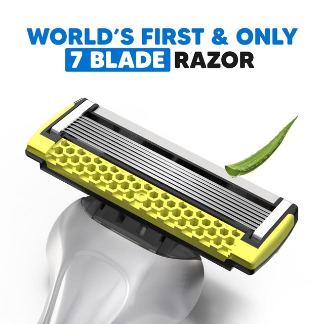 LetsShave Pro Super Value Kit - Razor with 3 Blades | World's 1st 7, 6 & 4-Blade Tech