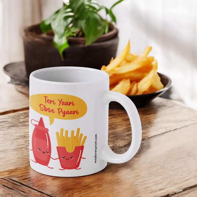 Mad Over Print Teri Yaari Mug 1 pc X 2 Combo