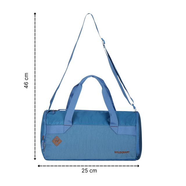 Wildcraft Unisex Polyester 23 L Gym Bag | Light Blue