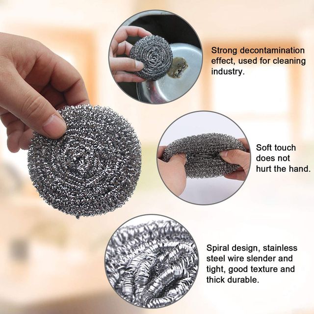 Exo Safai Steel Scrubber -100% Stainless Steel Rust Free Scrubber