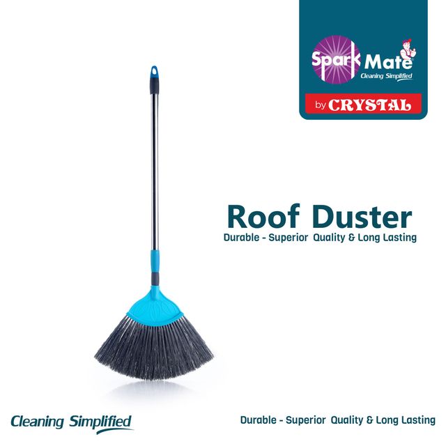 Sparkmate By Crystal Multiutility Roof Duster Cobweb Ceiling Cleaner With Extendable Handle
