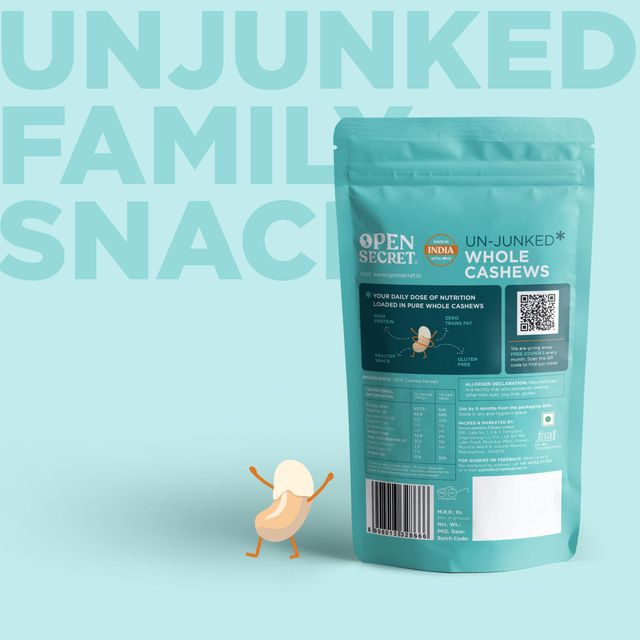 Open Secret Premium Whole Cashews-Kaju | Fasting Special | Vrat