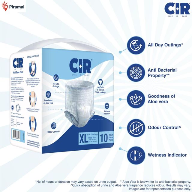 CIR Adult Diaper ( Pants, XL , 100-150 cm) 1 pc X 2 Combo