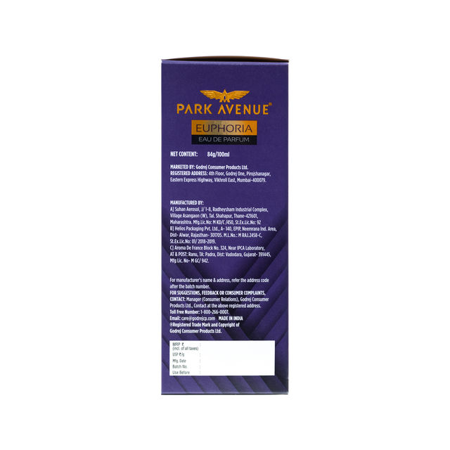 Park Avenue Euphoria, Eau De Parfum Men, Long Lasting Perfume for Men