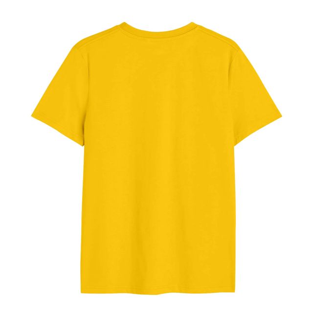 Bonorganik Men's Lazy Man Day Graphic Printed T-shirt | Yellow - L