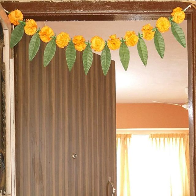 Mango Leaves and Marigold Thorana