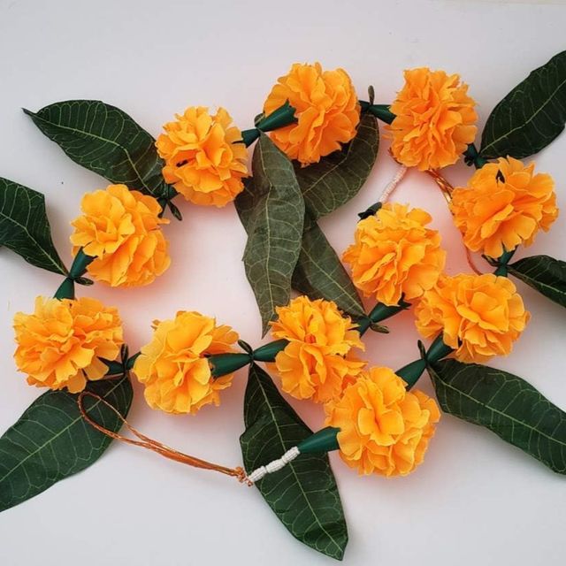 Mango Leaves and Marigold Thorana