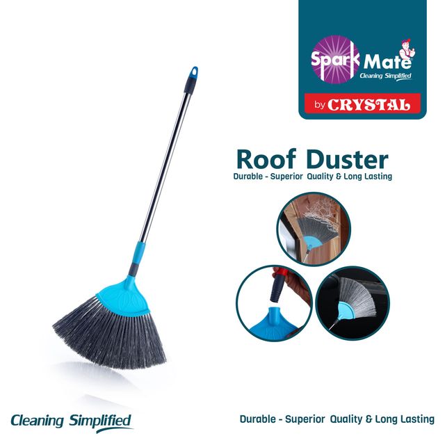 Sparkmate By Crystal Multiutility Roof Duster Cobweb Ceiling Cleaner With Extendable Handle