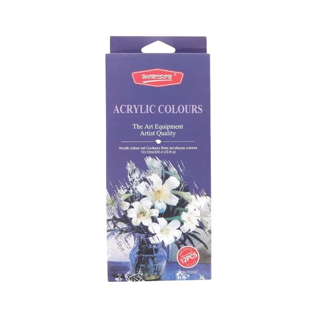 Chrome Artists Acrylic Color Tubes -12 Shades