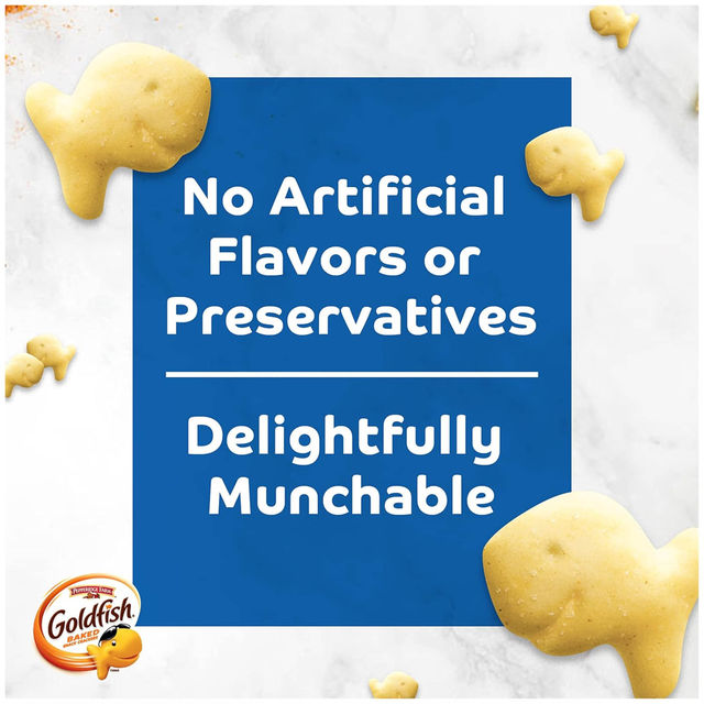Pepperidge Farm Gold Fish Original Salted Plain Crackers | Artificial Flavour-free and Preservative-free