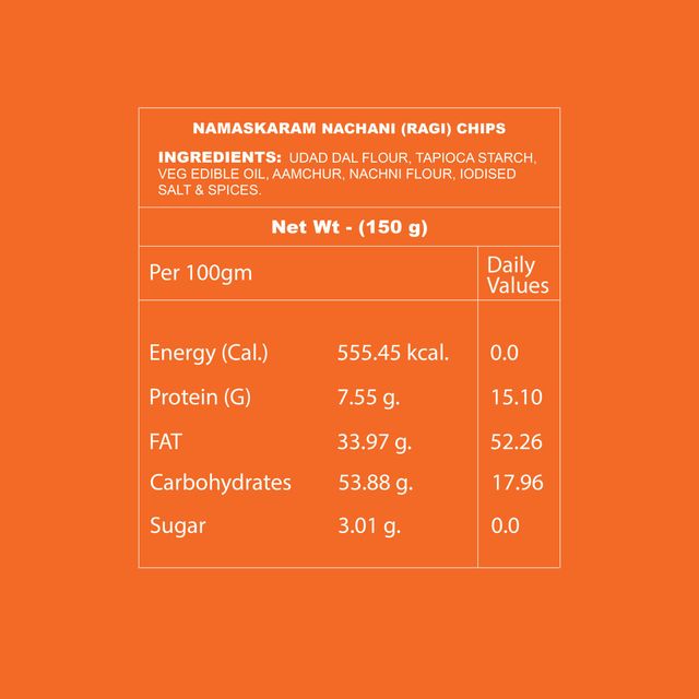 Namaskaram Nachani (Ragi) Chips 100 g Combo