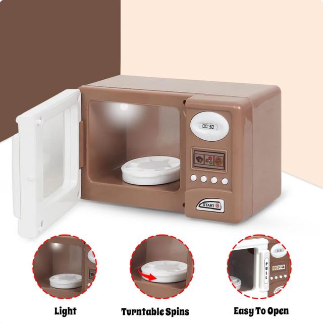 Anz Toy Brown Microwave |oven |iron & Swing Machine Ph 9431