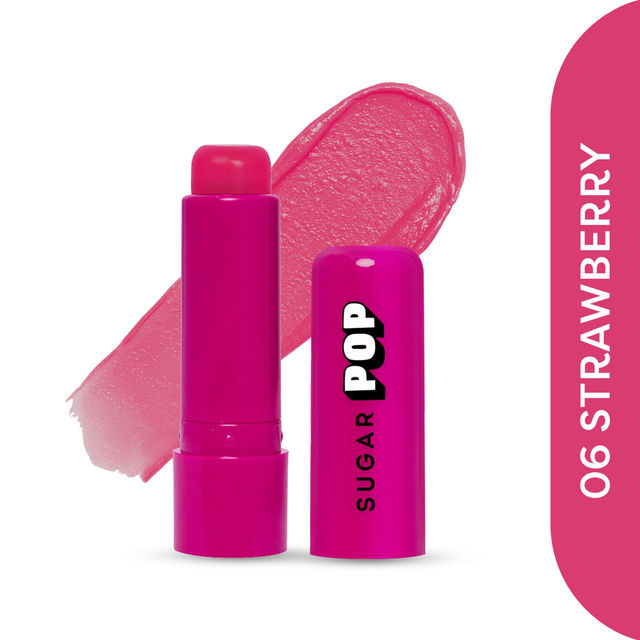 Sugar Pop Matte Lipcolour - 04 Raspberry(1.6ml) & Sugar Pop Nourishing Lip Balm 06 Strawberry(4.5gms) Combo