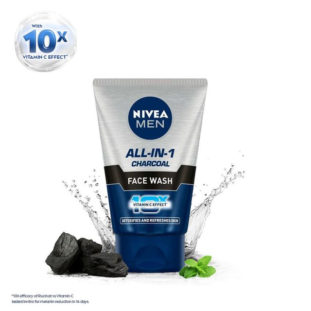 Nivea Men Face Wash All In 1 Charcoal 100 g Combo