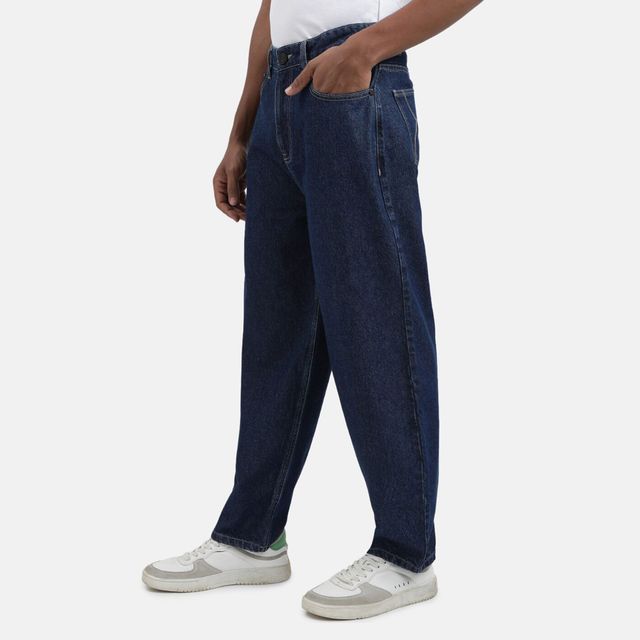 Buy Bene Kleed Men's Baggy Fit Jeans | Blue - 34 Online - Price