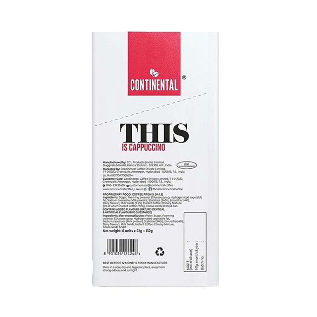 Continental THIS Premix Coffee Powder - Cappuccino | Sachet