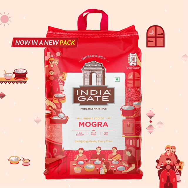India Gate 1 Cup Serves 5 Mogra Basmati Rice | Aged Rice | Smart Choice