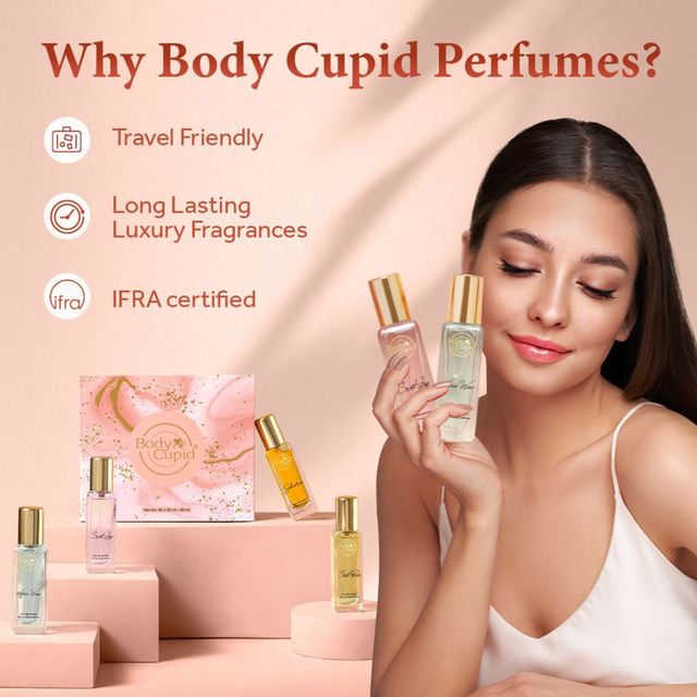 Galaxy Cookie Crumble Milk Chocolate(96gms) & Body Cupid Luxury Perfume Gift Set For Her Long Lasting Fragrances - Pack Of 4(80ml) Combo