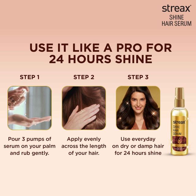 Streax Hair Serum vitalised with Walnut Oil