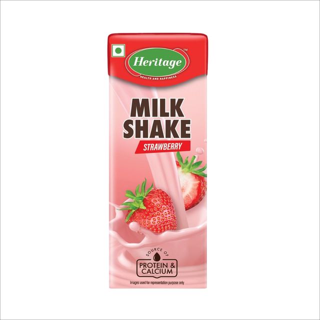 Heritage Strawberry Milk Shake 180 ml Combo