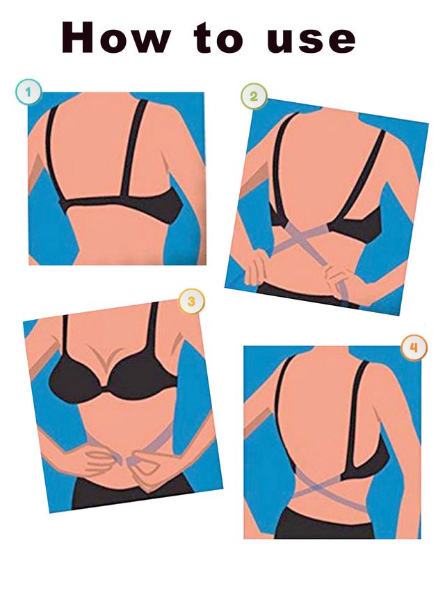 D'chica Adjustable Bra Converter | 2-Hook Extender Strap for Backless | White - Free Size