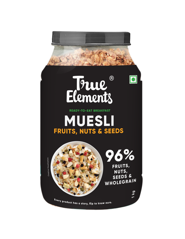 True Elements Quinoa  - Diet Food(1kg) & True Elements Muesli Fruit And Nuts(1kg) Combo