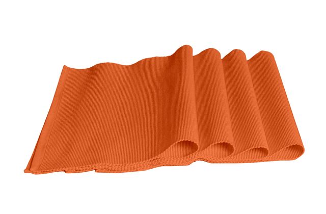 Lushomes Table Mats & Runner Set - Orange | Mats 13 x 51 inch