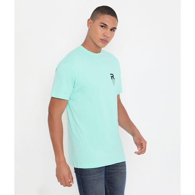Rivolta Men's Round Neck T-Shirt | Light Blue | 002 | XL