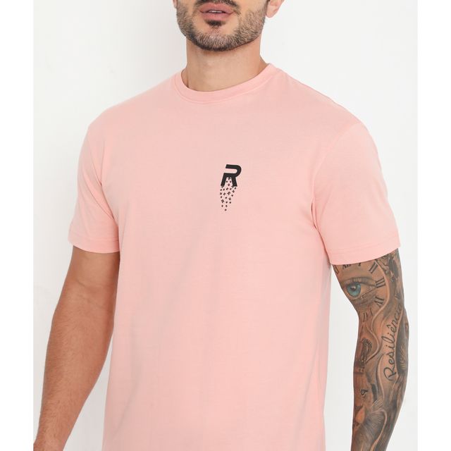 Rivolta Men's Round Neck T-Shirt | Peach 002 | M