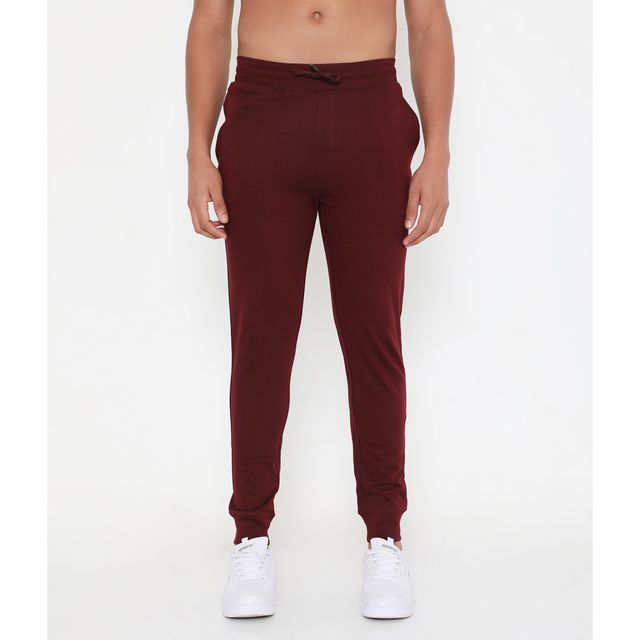 Rivolta Men's 002 Active Cotton Joggers | Maroon L