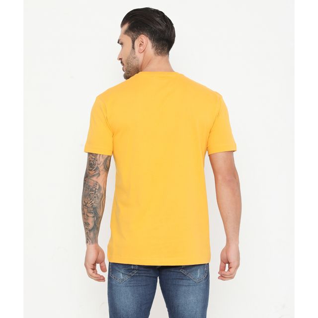 Rivolta Men's Round Neck T-Shirt | Yellow 004 | M