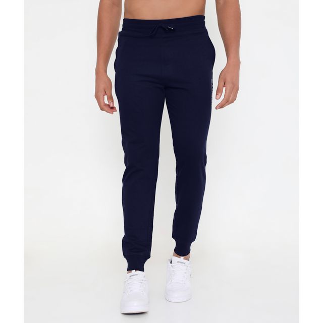 Rivolta Men's 001 Performance Cotton Joggers | Navy Blue M