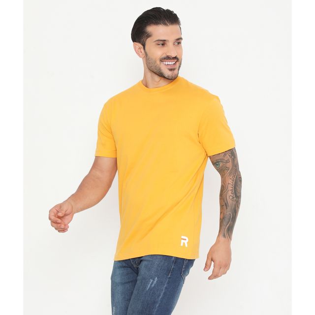 Rivolta Men's Round Neck T-Shirt | Yellow 004 | M