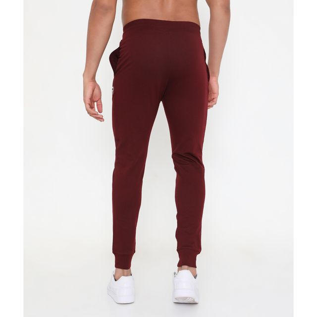 Rivolta Men's 002 Active Cotton Joggers | Maroon L