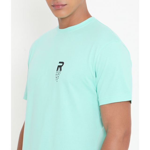 Rivolta Men's Round Neck T-Shirt | Light Blue | 002 | XL