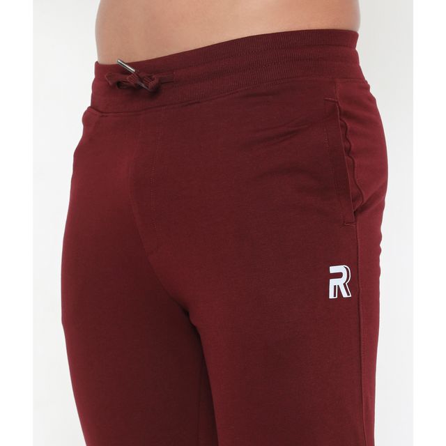 Rivolta Men's 002 Active Cotton Joggers | Maroon L