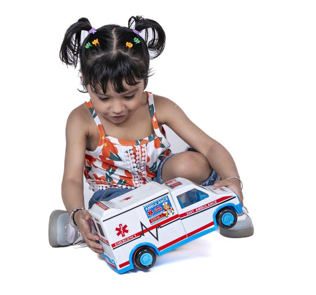 Toybharat Ambulance Toy for Kids | Ideal Travel Toy & Birthday Gift
