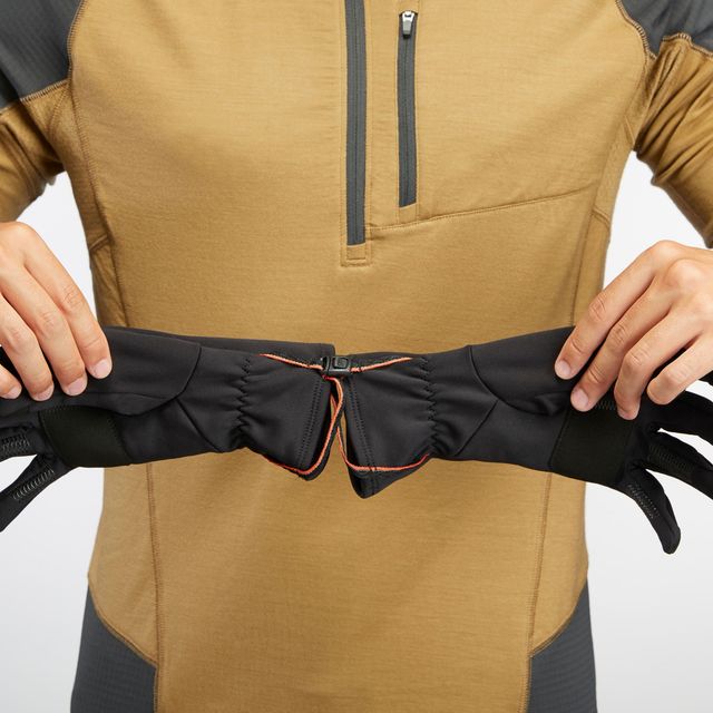 Forclaz Unisex Solid Polyester Winter Gloves | Black - L