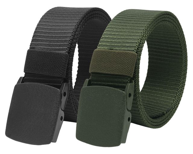 Zoro Men's Nylon Belt | Black and Green - Free Size