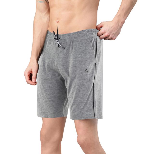 Avolt Men's Regular Fit Shorts Super Comfortable Half Pants | Grey - XL