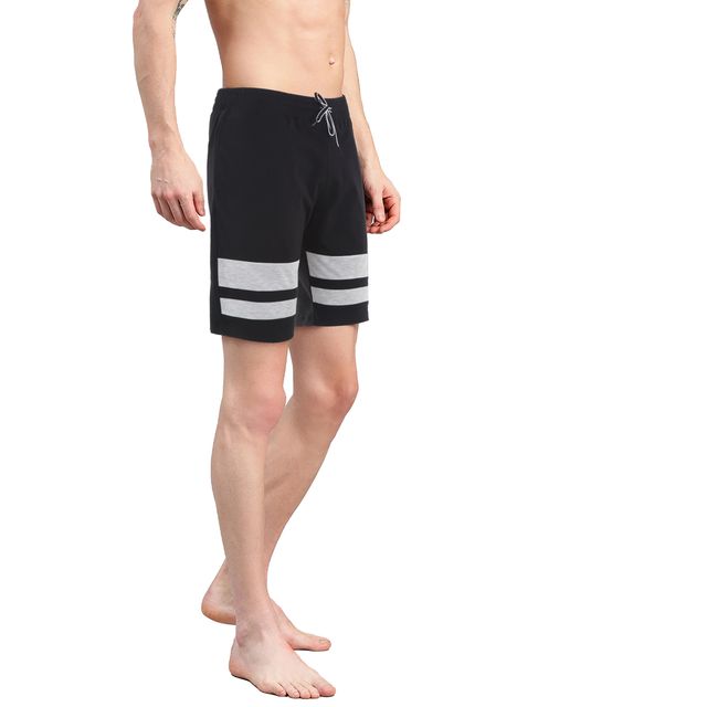 Avolt Men's Regular Fit Shorts Super Comfortable Half Pants | Black - L